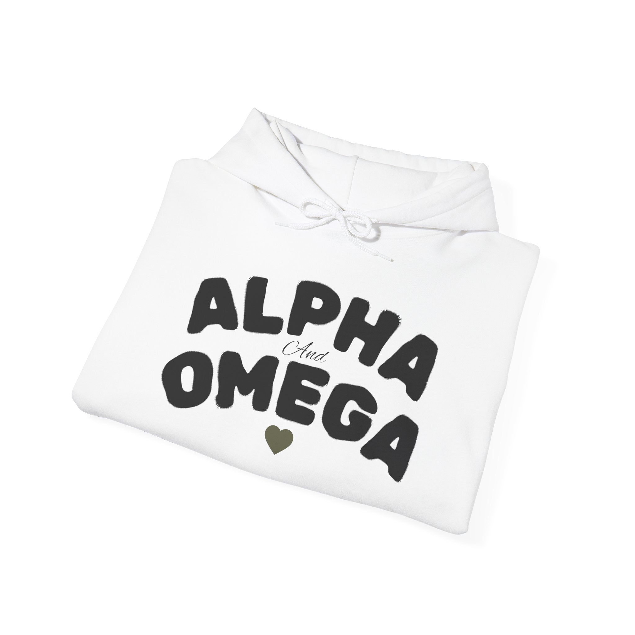 Alpha and Omega Hooded Sweatshirt, Unisex Sweatshirt for All Occasions, Cozy Gift, Christian Apparel, Streetwear Fashion
