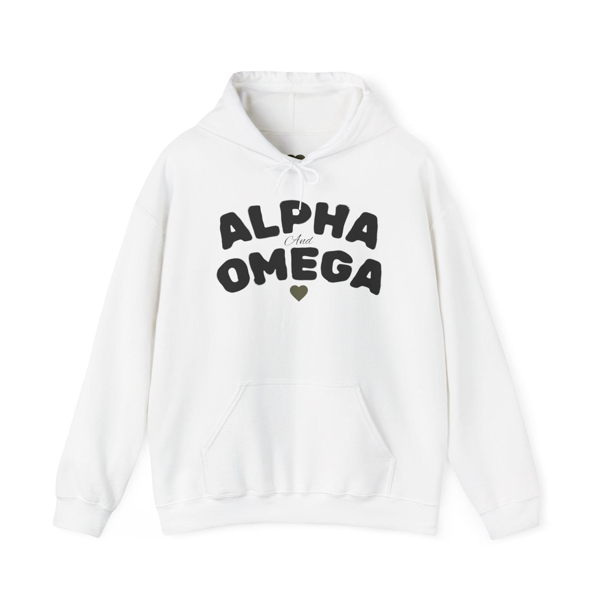 Alpha and Omega Hooded Sweatshirt, Unisex Sweatshirt for All Occasions, Cozy Gift, Christian Apparel, Streetwear Fashion